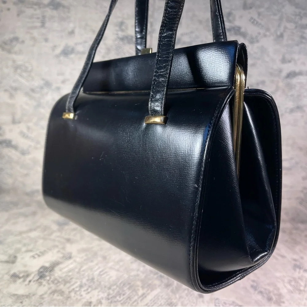 Normandie Made in Canada 50s Vintage leather handbag
